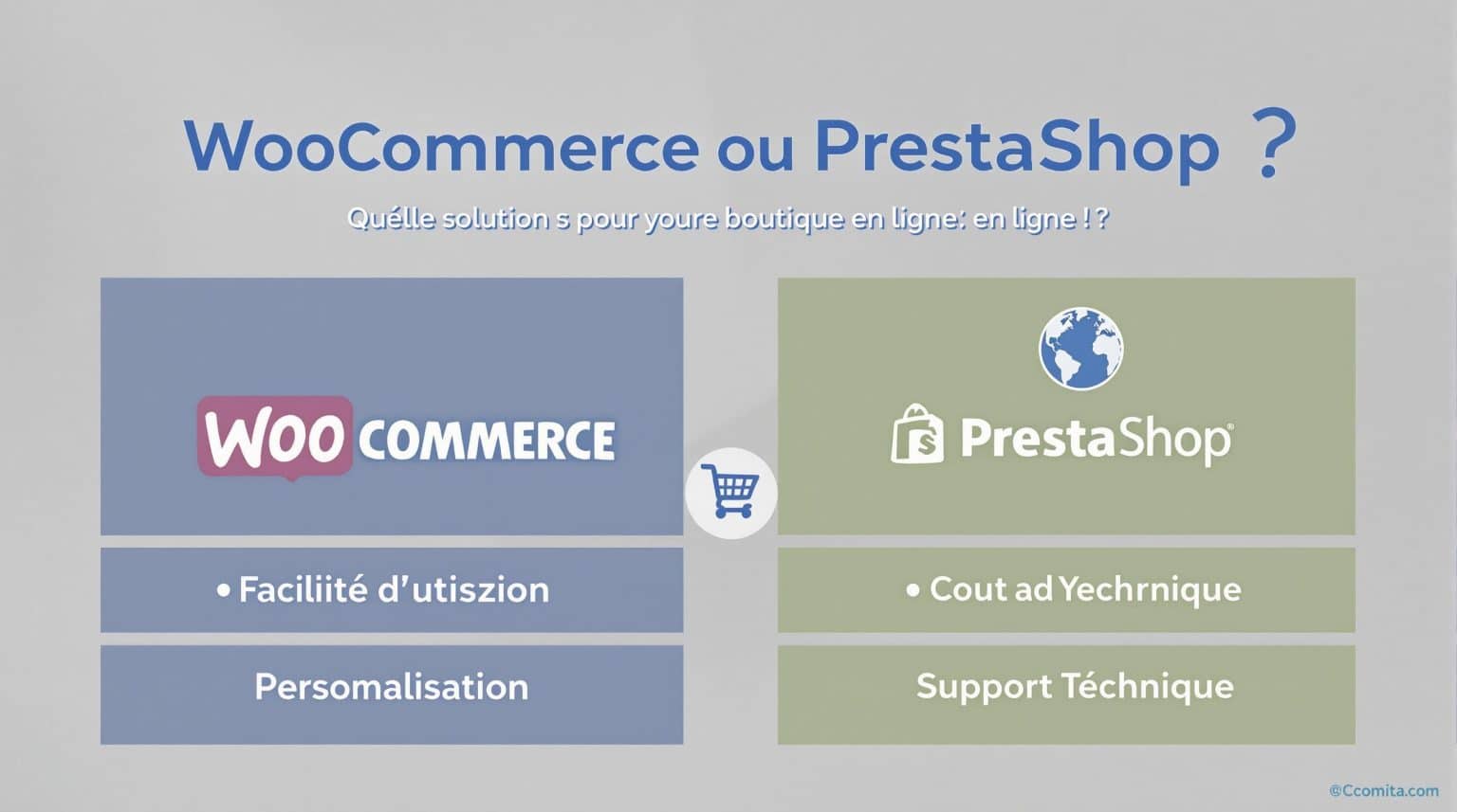 découvrez la comparaison entre woocommerce et prestashop, deux des meilleures solutions pour créer votre boutique en ligne. analysez les avantages, les inconvénients et trouvez la plateforme qui correspond le mieux à vos besoins pour optimiser vos ventes et améliorer l'expérience client.